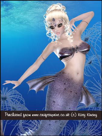 Graceful Mermaid A4 Tunnel Card Kit