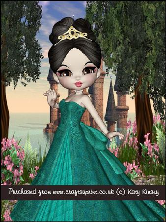 Princess Caelia in Emerald A4 Pyramage Card Kit