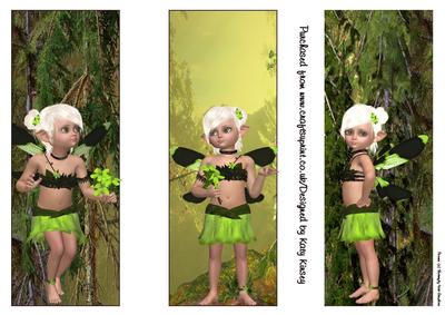 Niamh Fairy Set of 3 Bookmarks