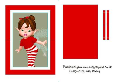 Christmas Baby Fairy Flip Card Sheet 1
