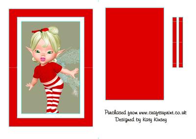 Christmas Baby Fairy Flip Card Sheet 2