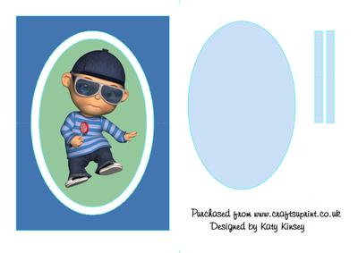 Cool Little Dude Flip Card Sheet