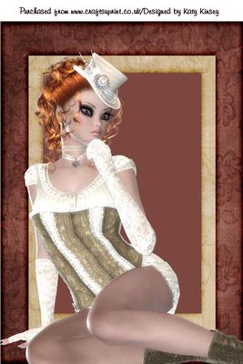 Elegant in Cream A4 Card Front