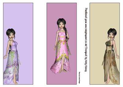 Elf Princess Set of 3 Bookmarks