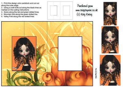 Paige Foldback Card with Simple Pyramage