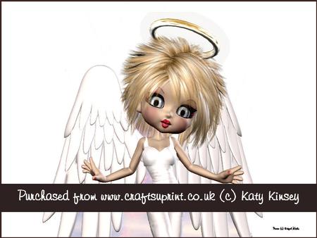 Angelina Guardian Angel 3D Stand Up Pyramid Card Kit