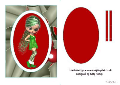 Holly Christmas Flip Card Sheet