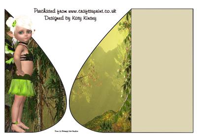 Niamh Fairy Tear Drop Card