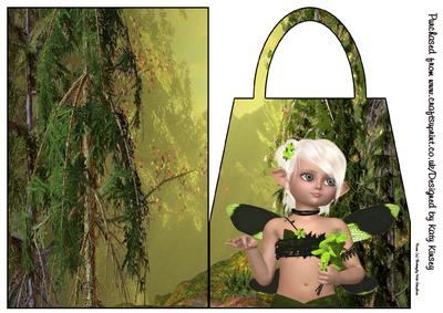Niamh Fairy Handbag Card
