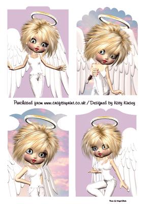 Angelina Guardian Angel Set of Four Tags