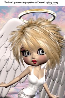 Angelina Guardian Angel A4 Card Front