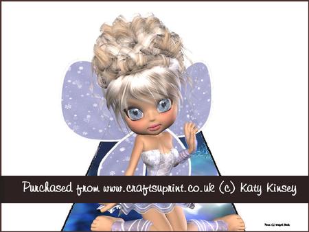 Chrissie the Snow Fairy 3D Stand Up Pyramid Card Kit