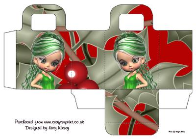 Holly Christmas Gift Bag