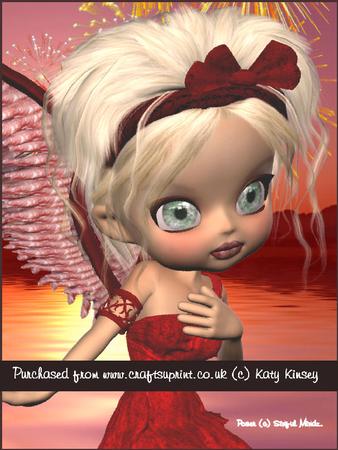 Ruby Angel A4 Pyramid Card Kit