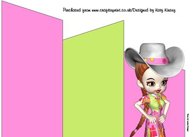Line Dancer or Cowgirl in Neon Cascade Card