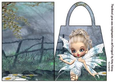 Leah Fairy Handbag Card