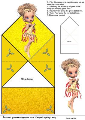 Carole Christmas Fairy Pop Up Spring Card