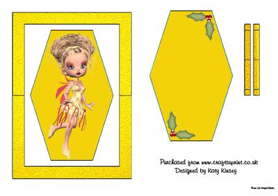 Carole Christmas Fairy Flip Card Sheet