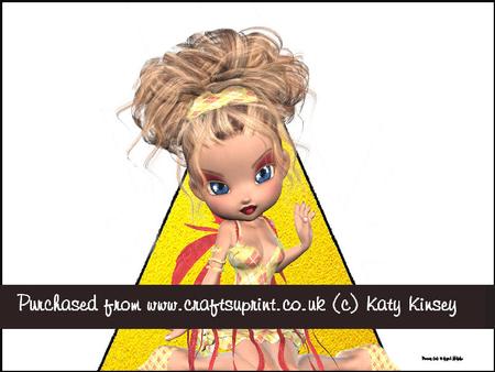 Carole Christmas Fairy 3D Stand Up Pyramid Card Kit