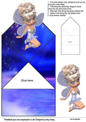 Chrissie the Snow Fairy Pop Up Spring Card