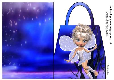 Chrissie the Snow Fairy Handbag Card