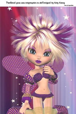 Indigo Fairy A4 Card Front