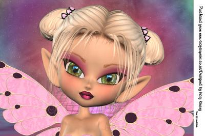 Trixie Fairy A4 Card Front
