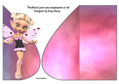 Trixie Fairy Tear Drop Card