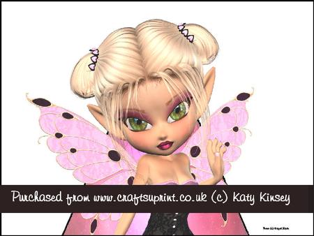 Trixie Fairy 3D Stand Up Pyramid Card Kit