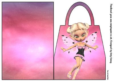 Trixie Fairy Handbag Card