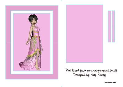 Elf Princess in Pink Flip Card Sheet