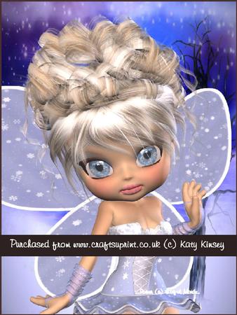 Chrissie the Snow Fairy A4 Tunnel Card Kit