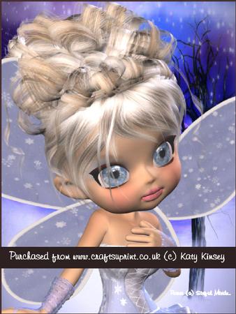 Chrissie the Snow Fairy A5 Pyramage Card Kit