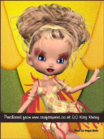 Carole Christmas Fairy A5 Pyramage Card Kit