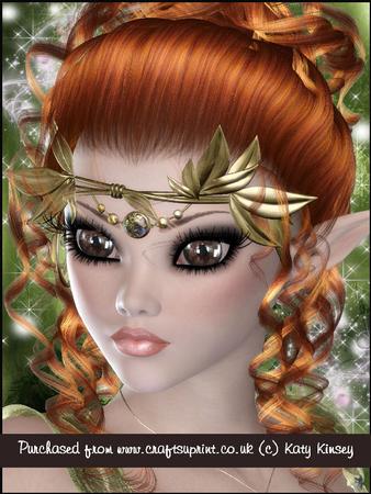 Elf Princess Portrait A4 Tunnel Card Kit