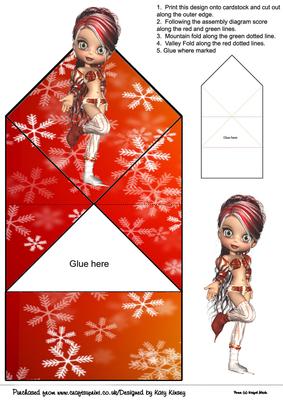 Noelle Christmas Pixie Pop Up Spring Card