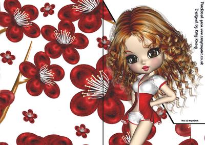 Erica A5 Shaped Front Print and Fold Card
