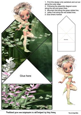 Jade Fairy Pop Up Spring Card
