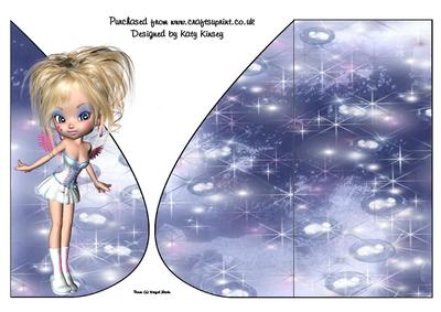 Iona Fairy Tear Drop Card