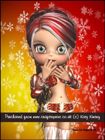 Noelle Christmas Pixie A5 Pyramage Card Kit