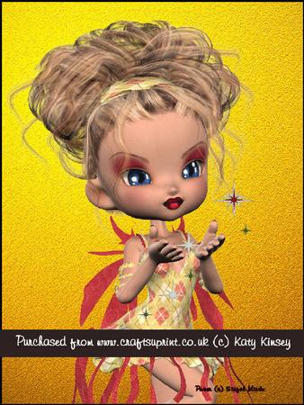 Carole Christmas Fairy A4 Pyramage Card Kit