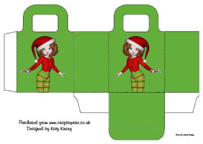 Cute Christmas Elf Gift Bag