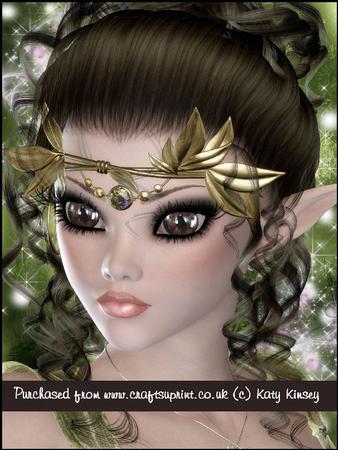 Elf Princess Portrait A4 Pyramage Card Kit