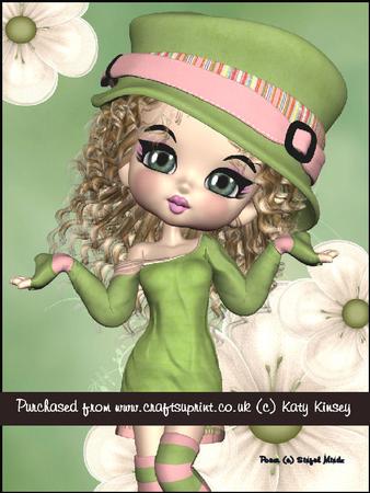 Emily in Green A4 Tunnel Card Kit