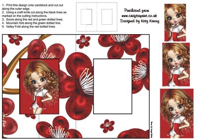 Erica Foldback Card with Simple Pyramage