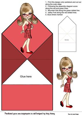 Sexy Specs in Red Pop Up Spring Card