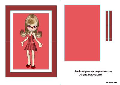 Sexy Specs in Red Flip Card Sheet