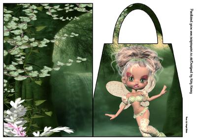 Jade Fairy Handbag Card