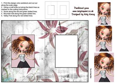 Sasha Foldback Card with Simple Pyramage