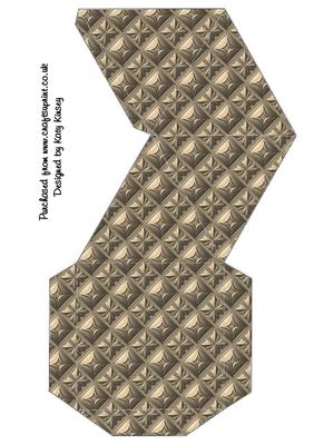 Gold Embossed Pyramid Gift Box
